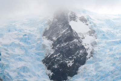 Darwin Ice Field glacier closeup